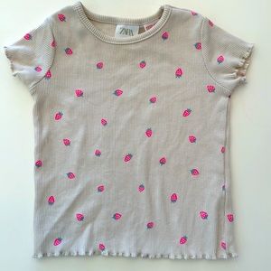 Zara strawberries top size 12-18 months
